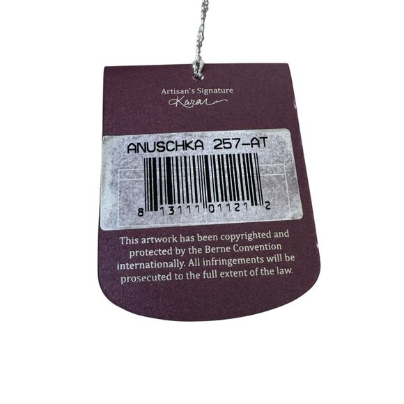 Anuschka Hand Painted Leather abstract Flap Crossbody Bag NWT 257-AT artsy art - Picture 2 of 13